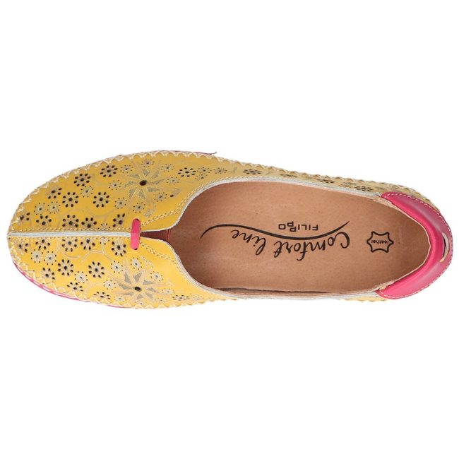 Leather shoes Filippo DP1224/20 YL Yellow