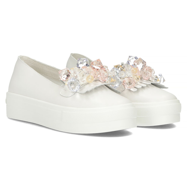 Leather shoes Filippo DP4520/23 WH white