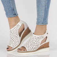 Wedge sandal Filippo DS2074/21 WH white