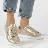 Leather sneakers Filippo DP6738/25 GO gold