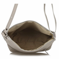 Handbag Toscanio Leather Messenger Bag C10 light grey