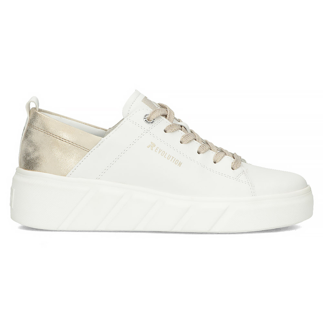 Leather sneakers Rieker W0502-80 white