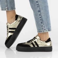 Leather sneakers Filippo DP6841/25 GO BK gold