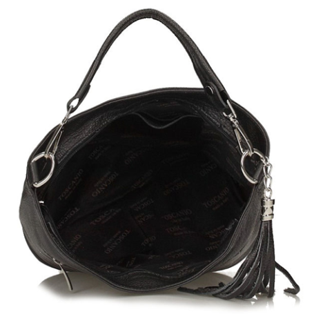Handbag Toscanio Hobo Leather 1677 black