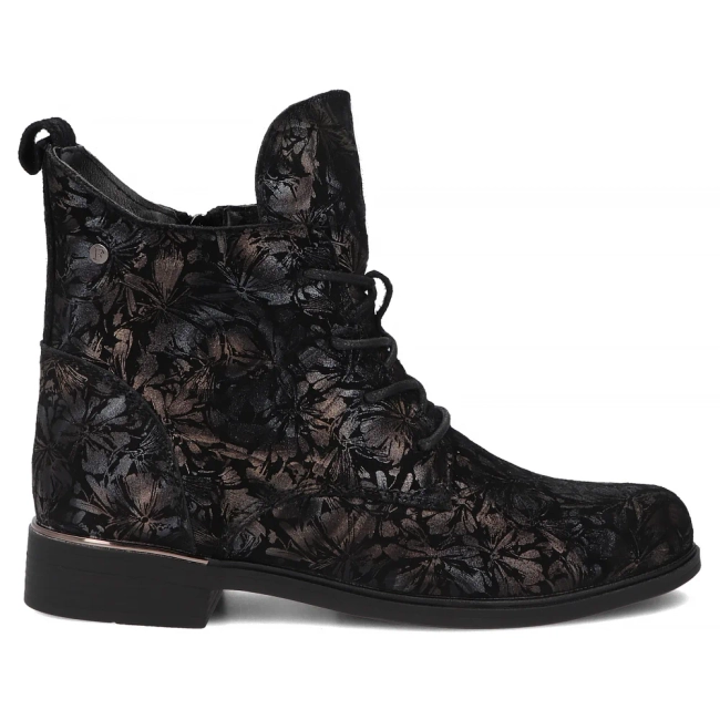 Leather ankle boots Filippo DBT8283/26 BK MLT black
