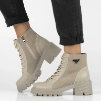 Leather ankle boots DBT6495/24 BE beige