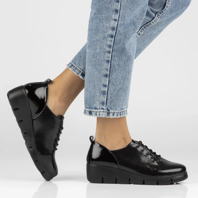 Leather shoes Filippo DP4797/23 BK black