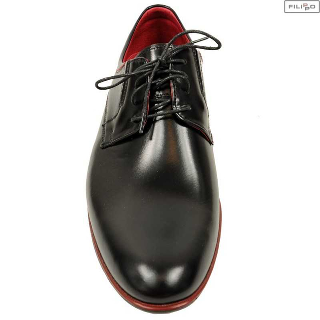 Półbuty TAPI 5575/181-1811-136 czarny+czerw. 8018303