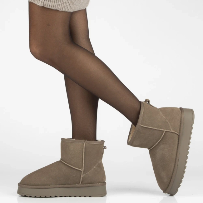 Leather snow boots Filippo DBT7329/25 TP beige