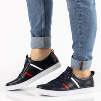 Leather shoes Filippo MP2146/21 NV navy blue