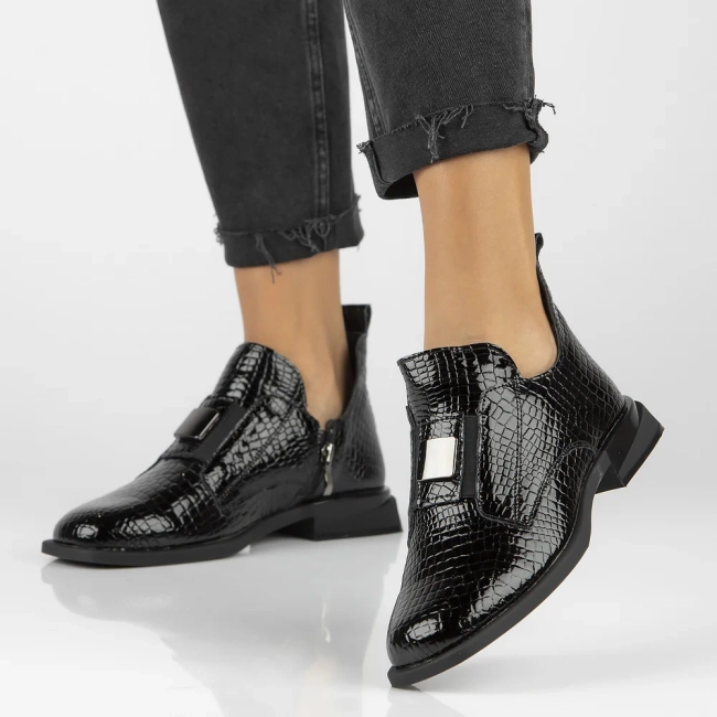 Leather ankle boots Filippo DBT6493/24 BK black