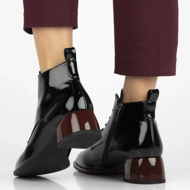 Ankle boots Filippo DBT7367/25 BK RD black