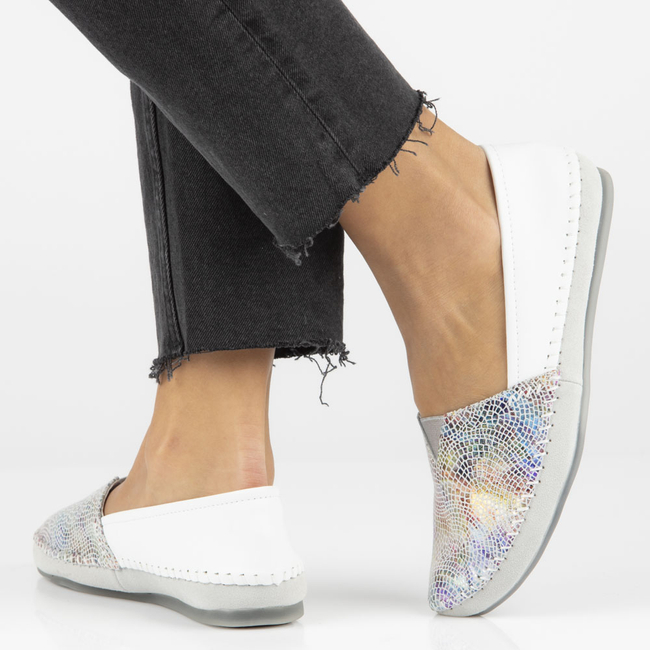 Leather shoes Filippo DP031/23 WH MLT white