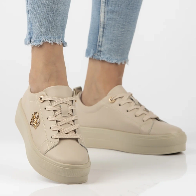 Leather shoes Filippo DP3533/25 BE H beige