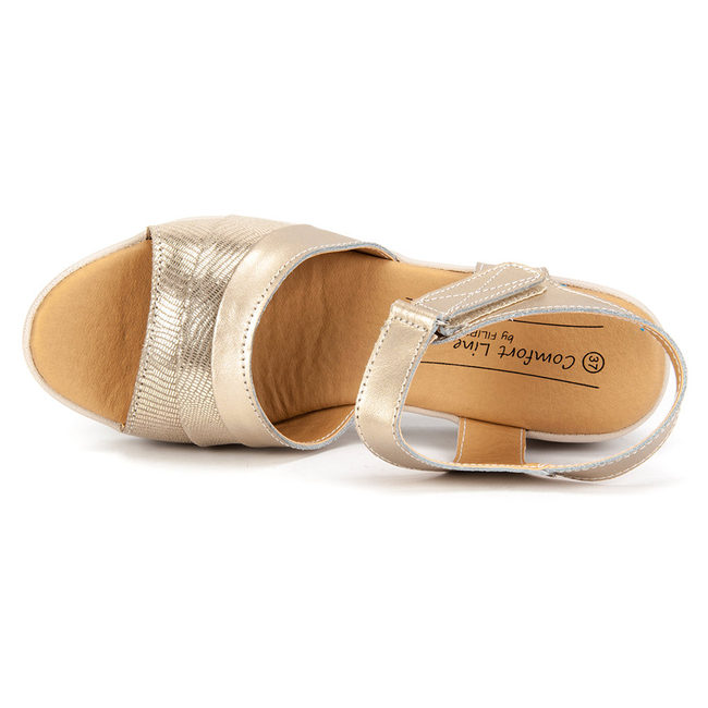 Sandały FILIPPO DS114/17 GO złoty