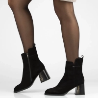 Leather ankle boots Filippo DBT7217/25 BK black