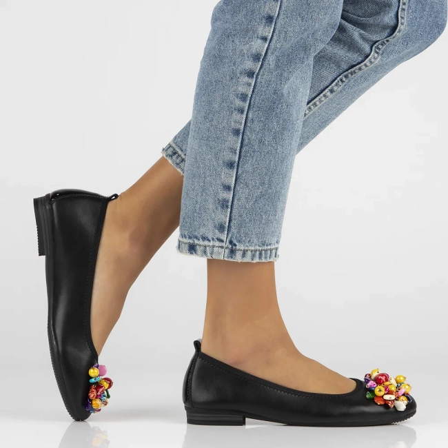 Leather shoes Filippo DP6159/24 BK black