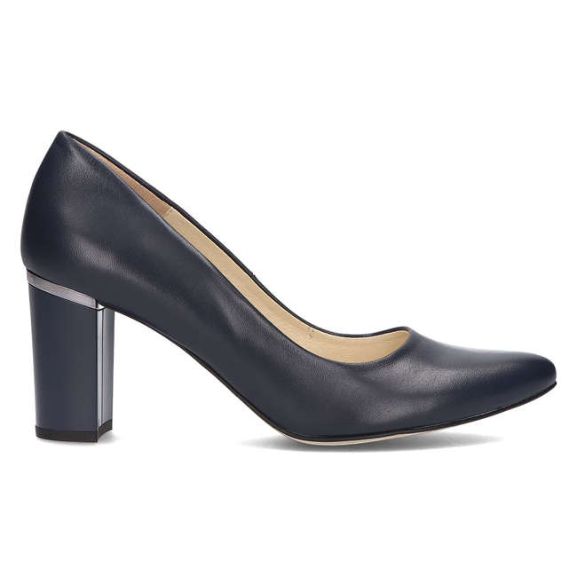 Leather pumps Filippo 2063 Navy