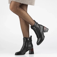 Leather ankle boots Filippo DBT6316/24 BK black