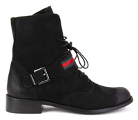 Trzewiki Filippo 2322 Czarny Nubuk