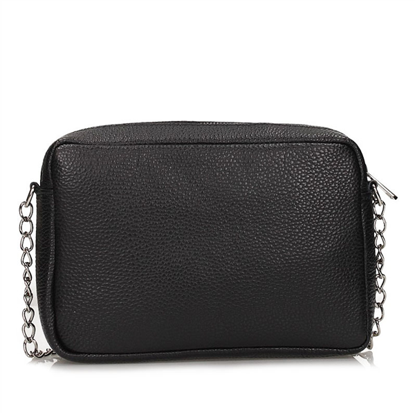 Handbag Toscanio Leather Messenger Bag B6 black