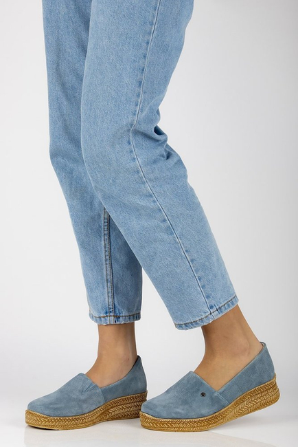 Leather shoes Filippo DP2164/21 BL blue
