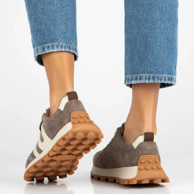 Leather sneakers Filippo DP6743/26 TP Taupe