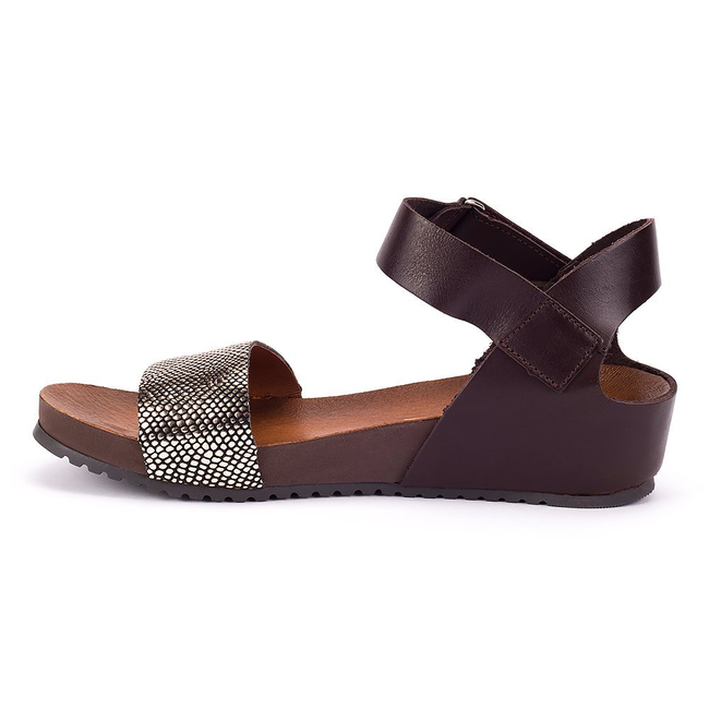 Sandals Lemar 40069 Bf. Chocolate + Kenya Gold