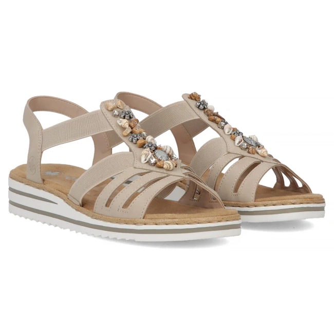 Sandals Rieker V0649-62 beige