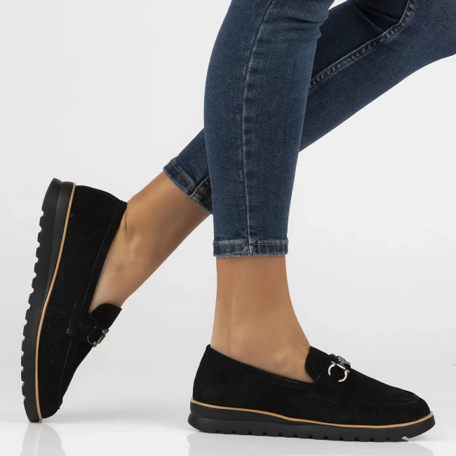 Leather shoes Filippo DP6851/25 BK black