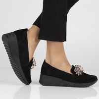 Leather shoes Filippo DP4563/23 BK black