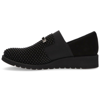 Półbuty Filippo 010 Czarny Zamsz Koralik