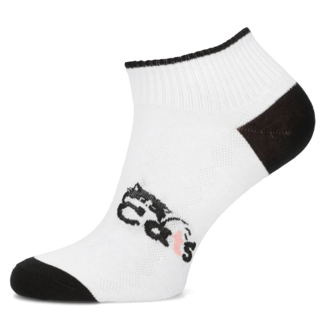 Women's Socks L604-7 white cats