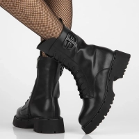 Leather boots Filippo DBT6583/24 BK black