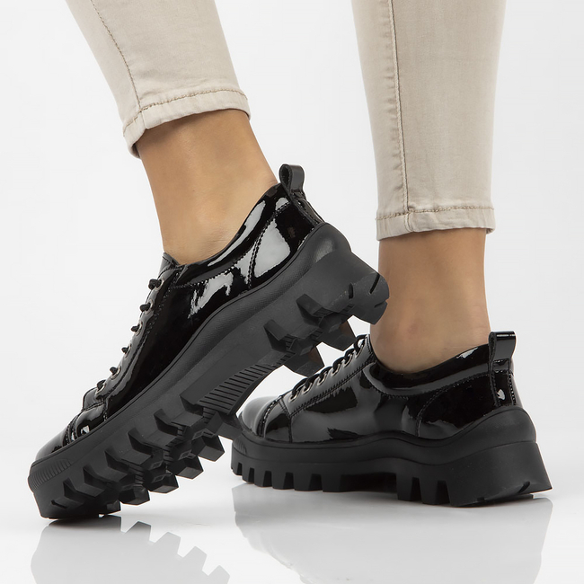 Leather shoes FILIPPO DP3522/22 BK black