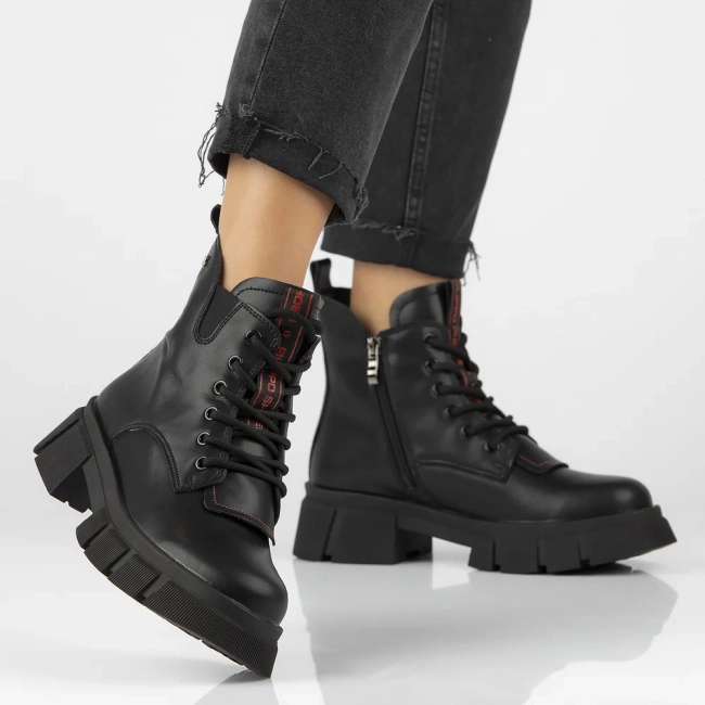 Leather ankle boots Filippo DBT6508/24 BK black