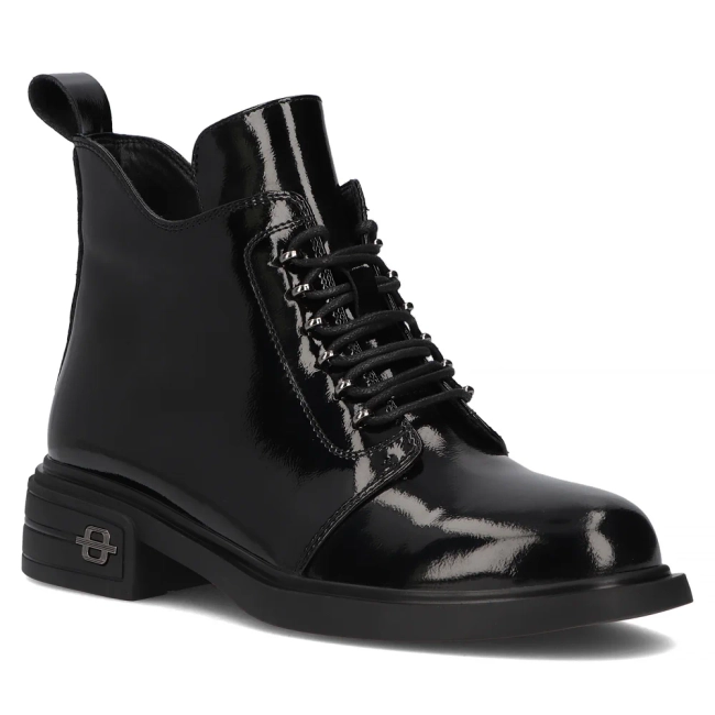 Leather ankle boots Filippo DBT6318/25 BK black