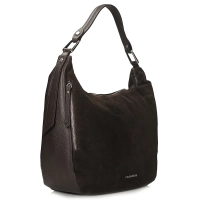 Leather handbag Toscanio G107 dark brown