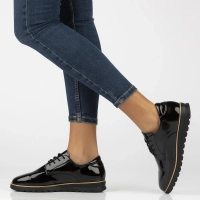 Skórzane półbuty Filippo DP6839/25 BK L czarne