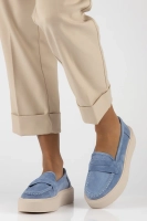 Leather shoes Filippo DP6152/24 BL blue