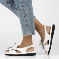 Leather sandals Filippo DS6965/25 WH white