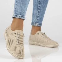 Leather shoes Filippo DP6837/25 BE beige