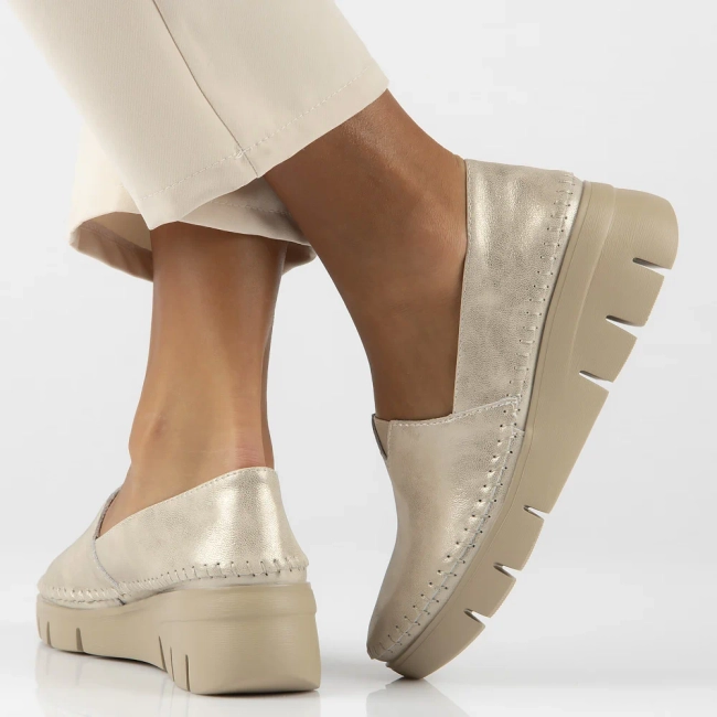 Leather shoes Filippo DP6161/25 GO gold