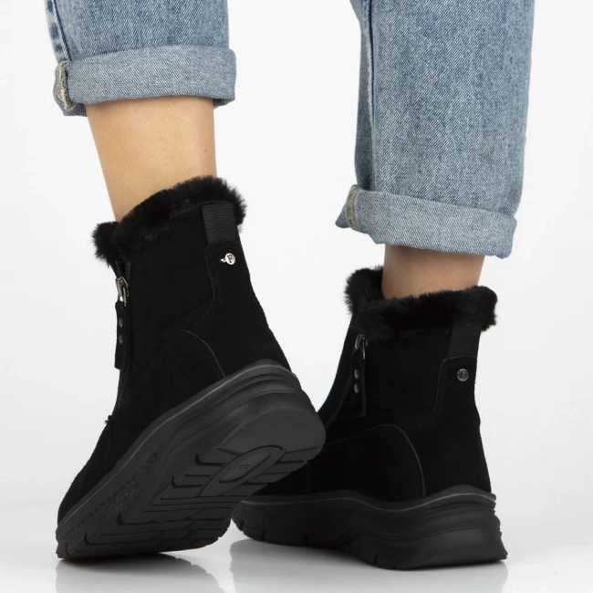 Leather ankle boots Filippo DBT7291/25 BK black