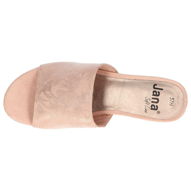 Slippers Jana 8-27260-24 596 Rose Gold Struct