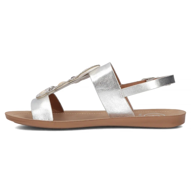 Sandały Filippo DS6882/25 SI srebrne
