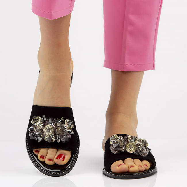 Leather flip-flops Filippo 177 black