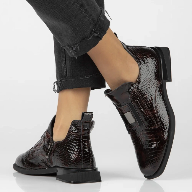 Leather ankle boots Filippo DBT6493/25 BR brown