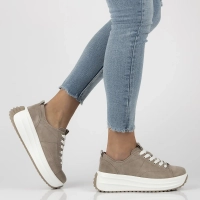 Leather sneakers Filippo DP6795/25 BE beige