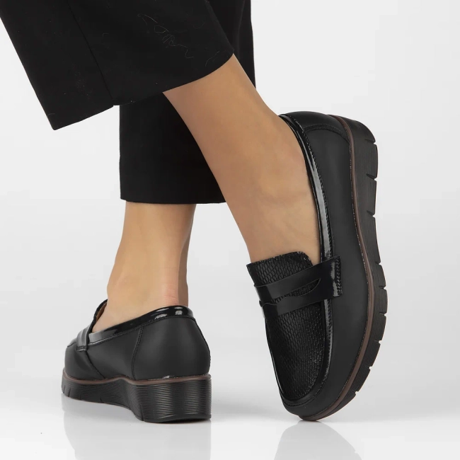 Leather shoes Filippo DP6455/24 BK black